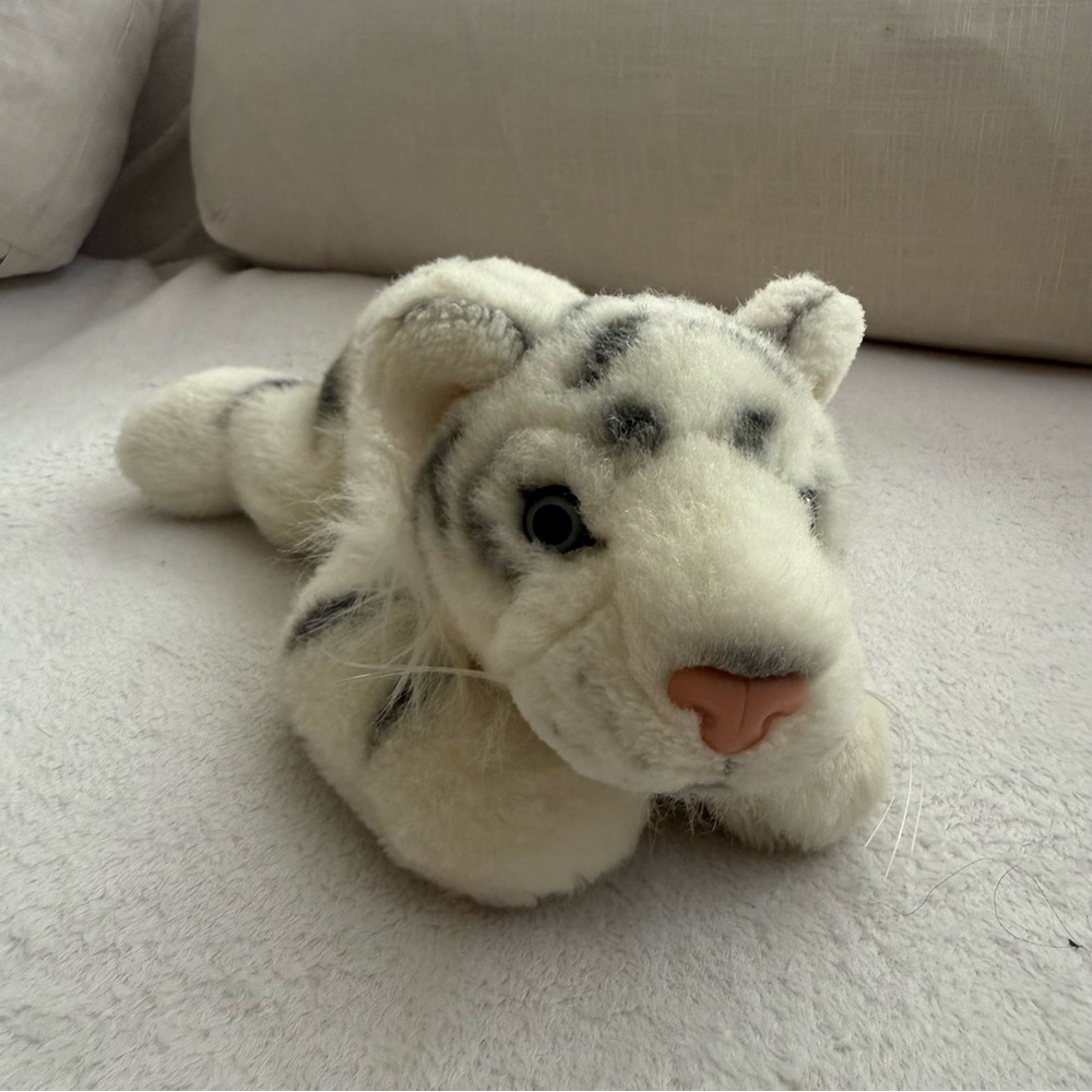 White Tiger Plush The Heritage Collection  12”Realistic Stuffed Animal Toy